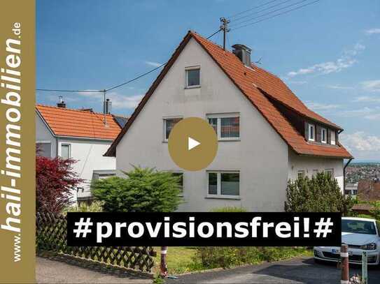 PROVISIONSFREI – Zweifamilienhaus in begehrter Aussichtslage – Grundstück mit herrlichem Garten