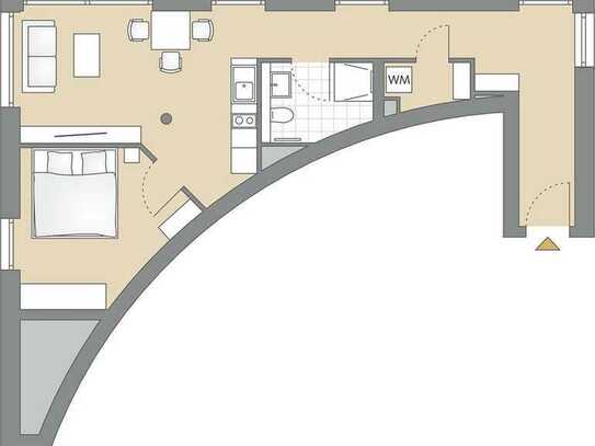 Einzigartige 2-Zimmer Wohnung mit 51 m²! (101)
