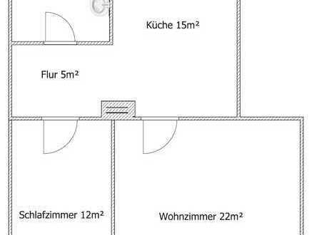 ruhige 2 Raumwohnung im Stadtzentrum von Neuruppin