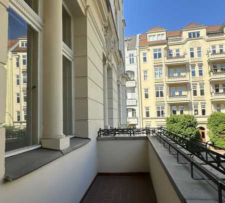 TRAUMHAFT SCHÖNER ALTBAU 4 ZI. MIT BALKON IN TOLLEM STUCKALTBAU DICHT VIKTORIA-LUISE PLATZ