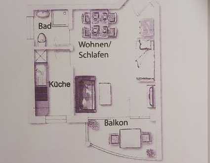 Ansprechende 1-Zimmer-Wohnung mit Balkon in Dresden
