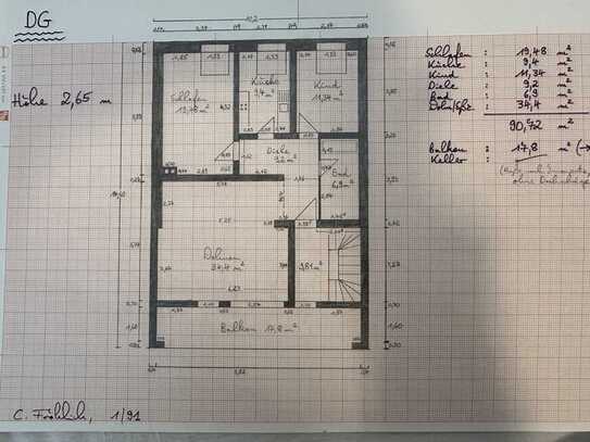 Freundliche 3-Zimmer-Wohnung mit Balkon in Limburg