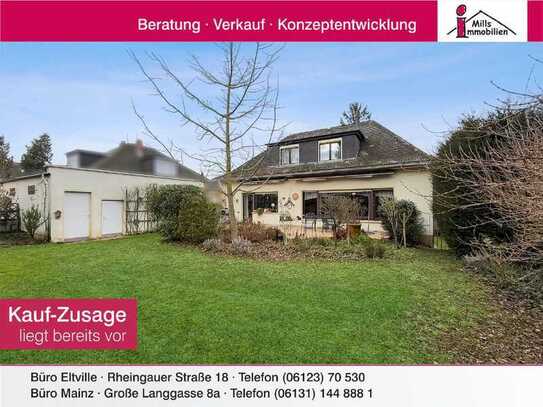 **Top-Lage von Mainz-Hechtsheim** Großes freistehendes Einfamilienhaus mit Terrasse und sonnig