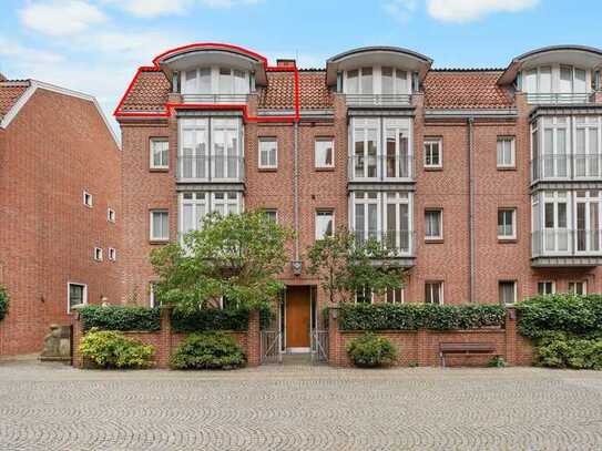 Bremen - Teerhof / Lichtdurchflutete Maisonettewohnung mit Balkon und Blick auf die kleine Weser