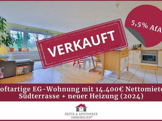 Seien Sie der Erste!
Frisch aufgeteilt & vermietet ab 4% Rendite:
5ZKB-Whg. inkl. Südterrasse