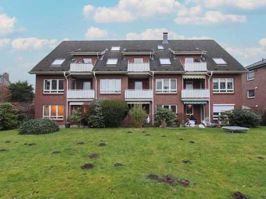 Schöne Maisonettewohnung in rückwärtiger Ausrichtung mit Balkon und Tiefgaragenstellplatz.