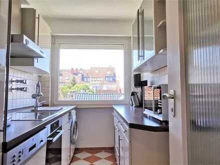 Come rain or shine! Helles City-Appartment mit Sauna zur Vermietung. Eine Ruheoase in der Stadt!