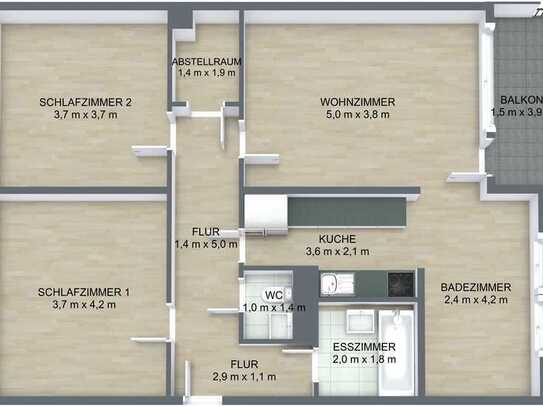 IN KÜRZE FERTIGSTELLTUNG EINER KOMPLETT SANIERTEN WOHNUNG MIT WUNDERBAREM AUSBLICK