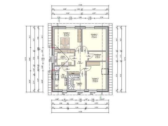 Neubau Erstbezug 3-Zimmerwohnung 90m²