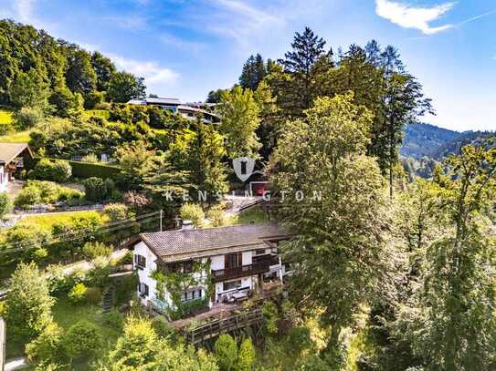 Kensington-Exklusiv- Grundstück mit Panoramablick auf See und Berge in Tegernsee/Leeberg