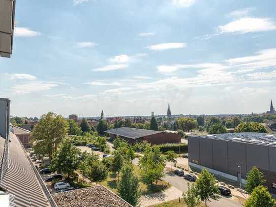 Moderne Maisonette-Wohnung mit Loftcharakter und sensationellem Blick über Lüneburg.