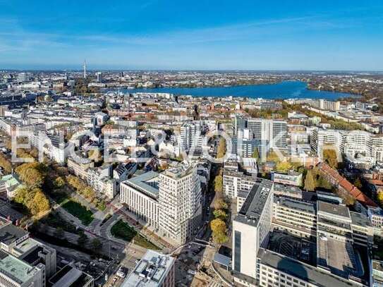 Traumhafte 3-Zimmer-Wohnung mitten im Zentrum mit Terrasse und Alsterblick!