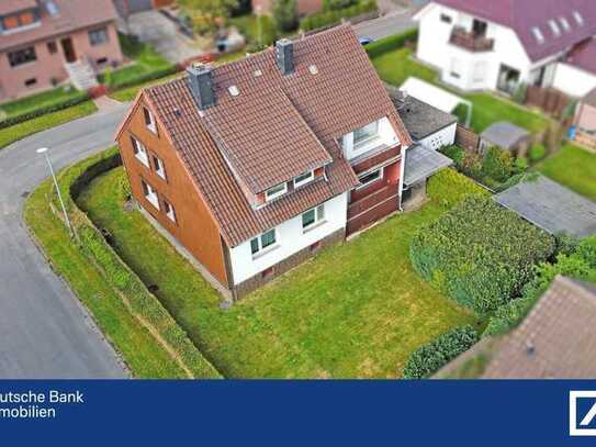 Rohdimant in Sehnde Haimar - renovierungsbedürftiges ZFH mit 2 Garagen auf 675m² Eigentums-Grundst.