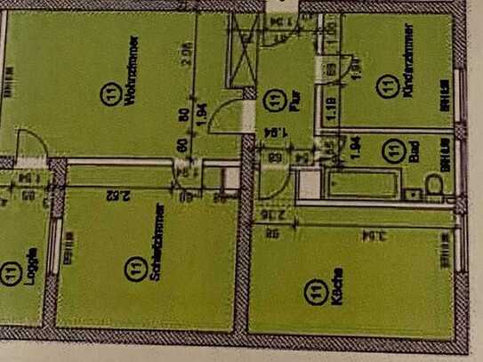 Freundliche 3-Zimmer-Wohnung mit Balkon in Bischofsheim