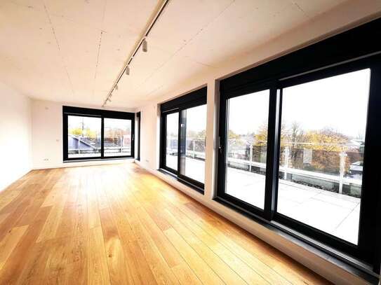 PENTHOUSE-WOHNUNG, mit sehr großer umlaufender TERRASSE, fast noch neu, nördliche Stadt, Eschersheim