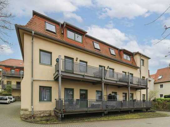 Zuverlässig vermietete 2-Zimmer-Erdgeschosswohnung im betreuten Wohnen in Freiberg