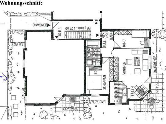 Schöne 3,5-Zimmer-EG-Wohnung mit Balkon in Oberkochen