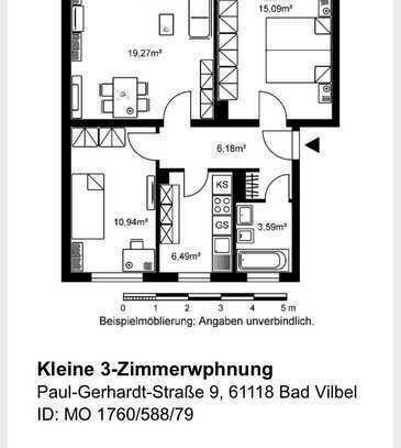 3-Zimmer-Wohnung mit Balkon und Tageslicht-Bad sucht Nachmieter/in zum 15.05. oder 01.06.2024
