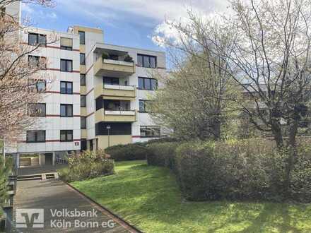 Bonn-Castell: gepflegte 2-Zimmer Wohnung in Rheinnähe mit TG-Stellplatz!