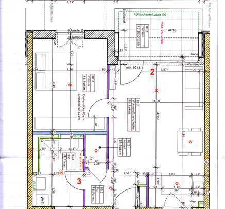 Exklusive 2,5-Raum-EG-Wohnung mit Terrasse und Einbauküche in Mühlhausen-Ehingen