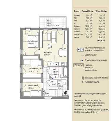 Wohnungstyp 4-Zimmer