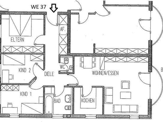 4-Zimmer-Wohnung in Güstrow (WE37)