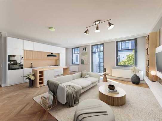 EXKLUSIVE 3-ZI.-WOHNUNG - mit großem SONNENBALKON- IN TOPMODERNISIERTEM ALTBAU- nur 50M zur SPREE!