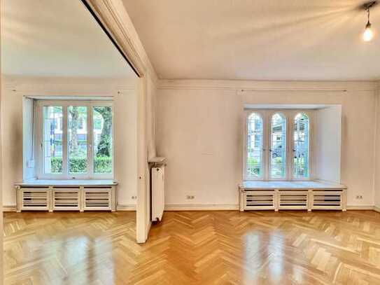 Rheinpark Golzheim: 3-Zimmer-Wohnung mit Charme und grossem Balkon im Erdgeschoss, WE 35