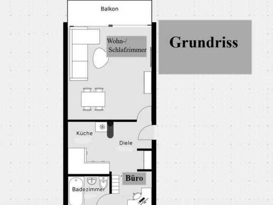 helle 1,5 Zimmerwohnung in Neukirchen-Vluyn (Ortsteil Vluyn)