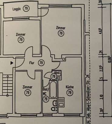 3-Zimmer-Wohnung mit Balkon in Frankfurt am Main / Nieder Eschbach