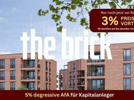 Urbane 4 Zimmer Wohnung mit Privatgarten - Neu in "the brick" in Freiburg