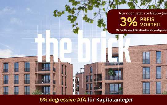 Urbane 4 Zimmer Wohnung mit Privatgarten - Neu in "the brick" in Freiburg