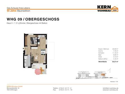 2 1/2 Zi.-Neubauwohnung mit Balkon Haus_II (ohne Aufzug) WHG_09