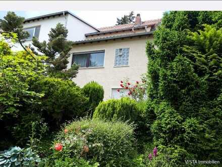 Wohnen wie im eigenen Häuschen mit großem Garten und Blick über Mühltal