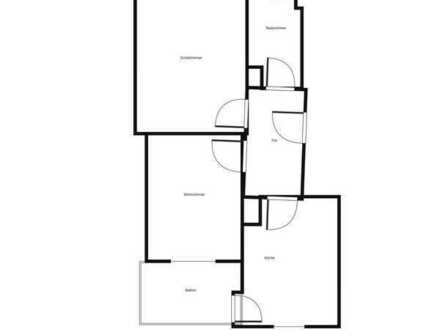 Sanierte 2 Zimmerwohnung mit Balkon und Tageslichtbad