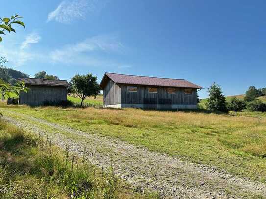 166 m2 Maschinenhalle Land-/Forstwirtschaft + 4.090 m2 Streuobstwiese/Weidefläche mit Ziegenstall!