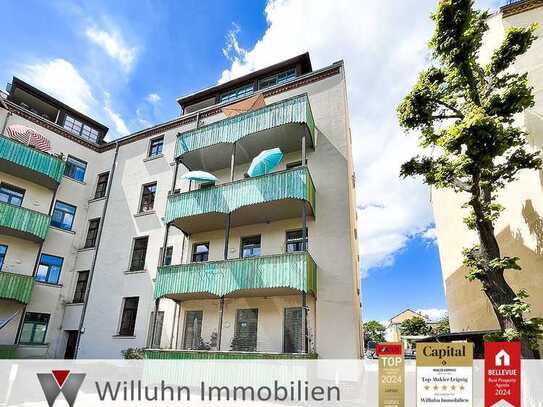 Liebevoll sanierte 3-Raum-Wohnung mit Balkon, Fußbodenheizung und Stuck