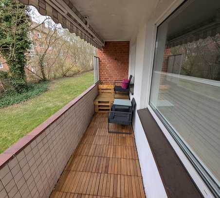 Helle 3-Zi-Wohnung mit EBK; Duschbad, Westbalkon