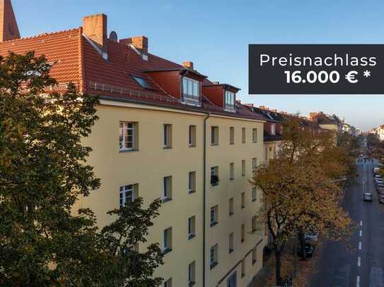 Preisnachlass sichern auf vermietete 2,5-Zimmerwohnung mit Balkon & Wannenbad am Schillerkiez