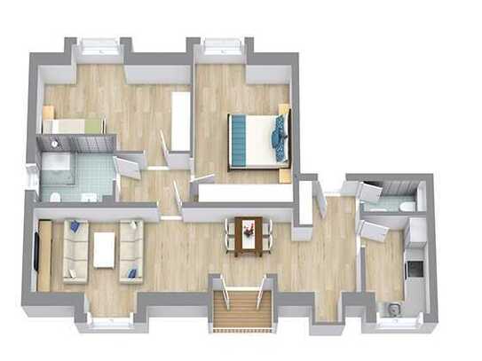 Schöne 3-Zimmer-DG Wohnung in Adam-Foßhag-Straße, Rüsselsheim