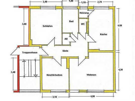 Schöne 3 Zimmer Wohnung in Aachen Burtscheid