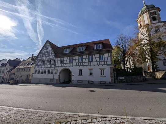 Stilvolle 3,5-Zimmer-Dachgeschosswohnung mit geh. Innenausstattung mit Balkon und EBK in Ditzingen