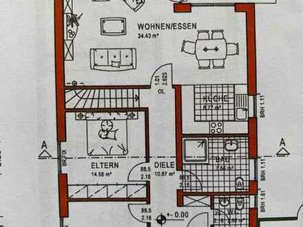 Neuwertige 4-Raum-EG-Wohnung mit großer Terasse (35qm) und Einbauküche in Dieburg