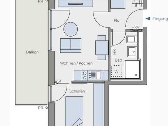 Attraktive 1,5-Raum-Wohnung in Höhenkirchen-85635