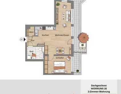 Einzigartige Penthouse Wohnung (Whg. 20)