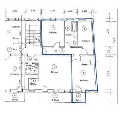 Modernisierte, helle 3-Zimmer-Wohnung mit Balkon – ideal für Paare oder junge Familien