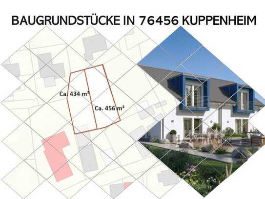 Freier Bauplatz mit 434 m² in 76456 Kuppenheim für ihre Doppelhaushälfte!