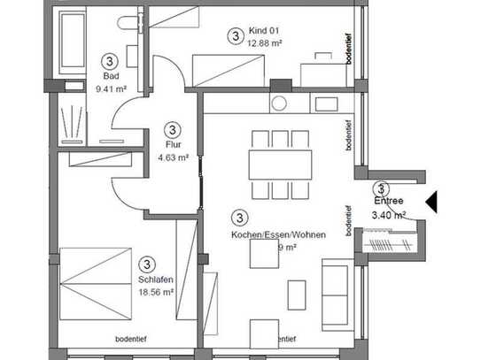 Exklusive Kapitalanlage: Vermietete Erdgeschosswohnung mit Privatgarten und stabilen Mieteinnahmen