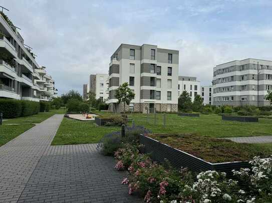 Möblierte neuwertige Wohnung mit zwei Zimmern sowie Balkon und Einbauküche in Ludwigshafen Süd