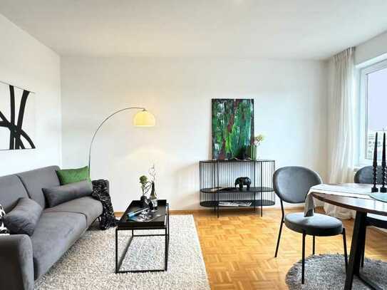 WILHELM-HERTZ-HÖFE IN SCHWABING – Charmante 2-Zimmer-Wohnung 
mit Sonnenbalkon zum Innenhof